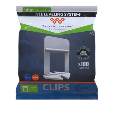 Spone XL Clips 1 mm –  za plocice 15–22 mm