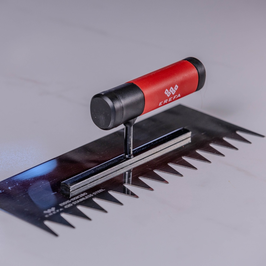 Inox gletarica za keramiku sa ostrim zubima