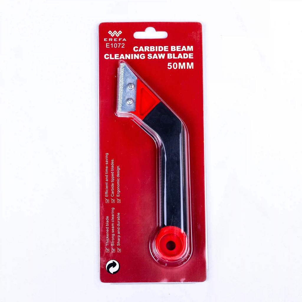 E1072 Stainless Steel Cleaning Knife with Ergonomic Grip for Precise Grout Work