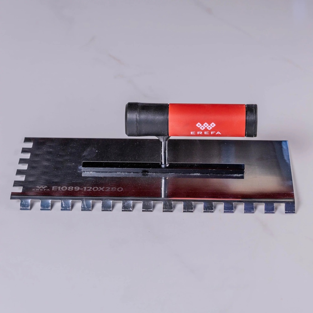 Ergonomska nazubljena 12mm Inox gleterica pod uglom